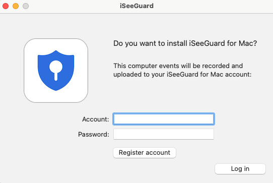 iSeeGuard Mac Computer Monitoring Screenshot
