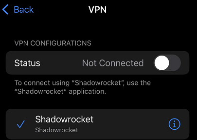 disable vpn to resolve iphone  stuck on preparing update